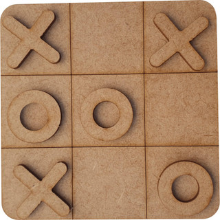 10 Jogos Da Velha Mdf 10cm Brinquedo Presente Lembrança Kit