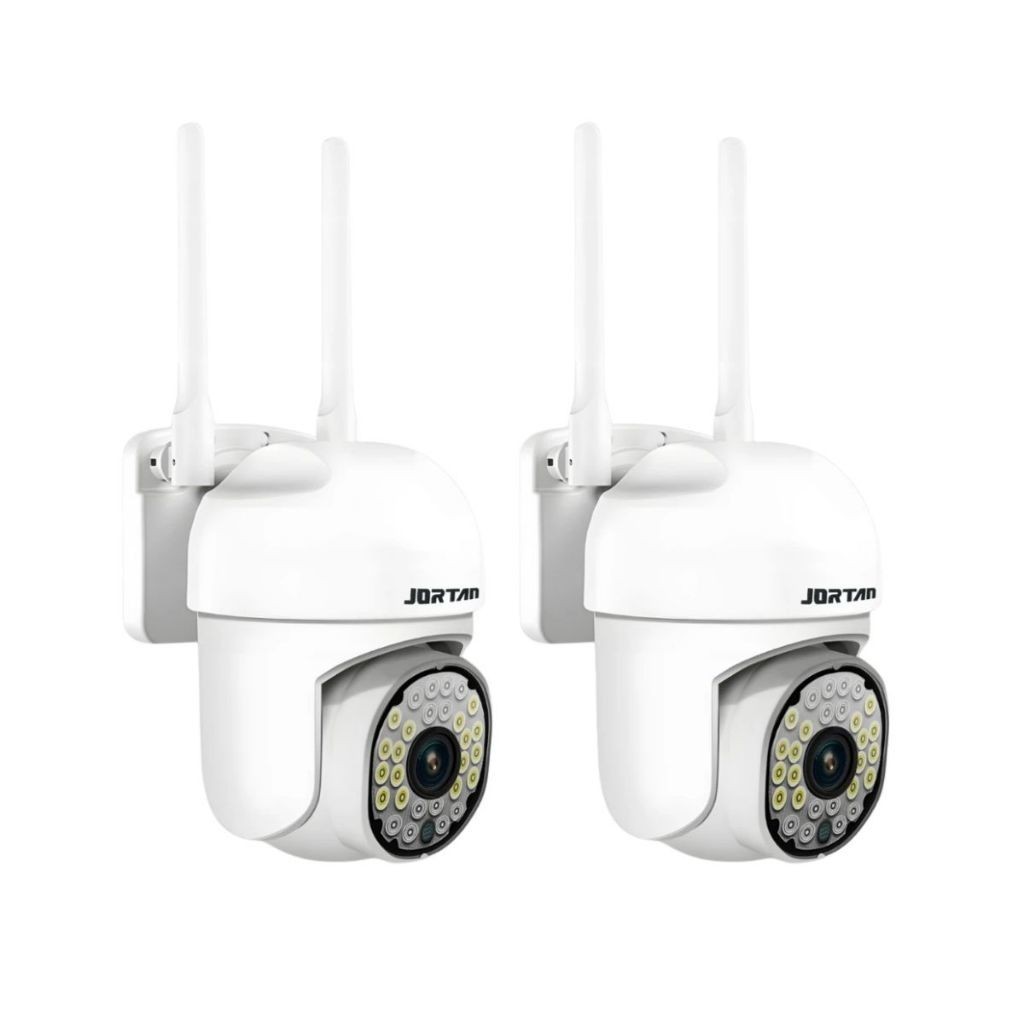 Kit 2 Câmera de Segurança Wi-fi HD Branco com Alarme e Sensor de Movimento - com App YOOSEE