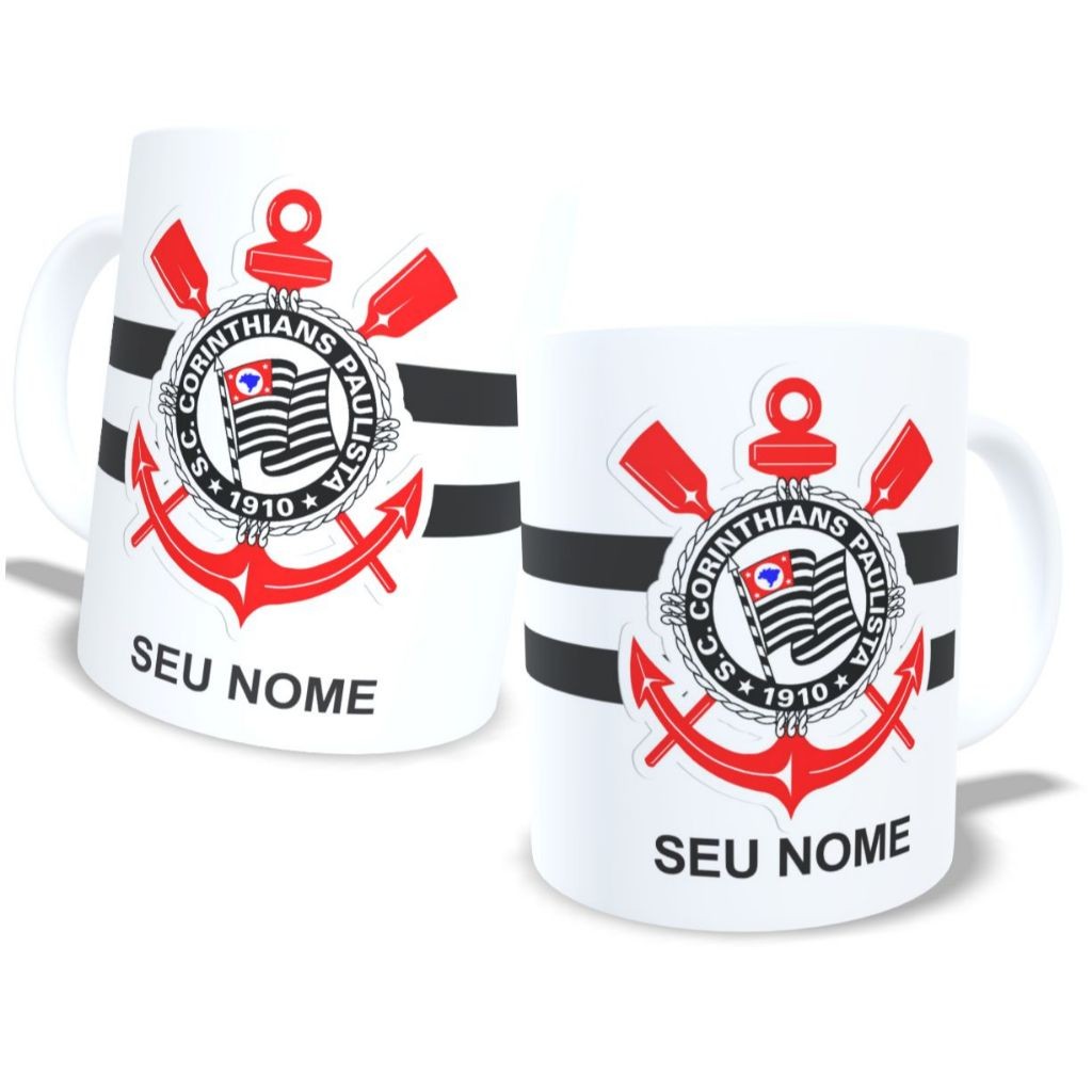 Caneca Personalizada Varios times, Timão corinthians com Seu nome, Presente Ideal Aniversario, namoro, Oferta em Oferta na Shopee