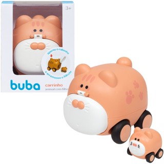 Carrinho Infantil Animal Com Filhote Rosa 17247 - Buba em Oferta na Shopee