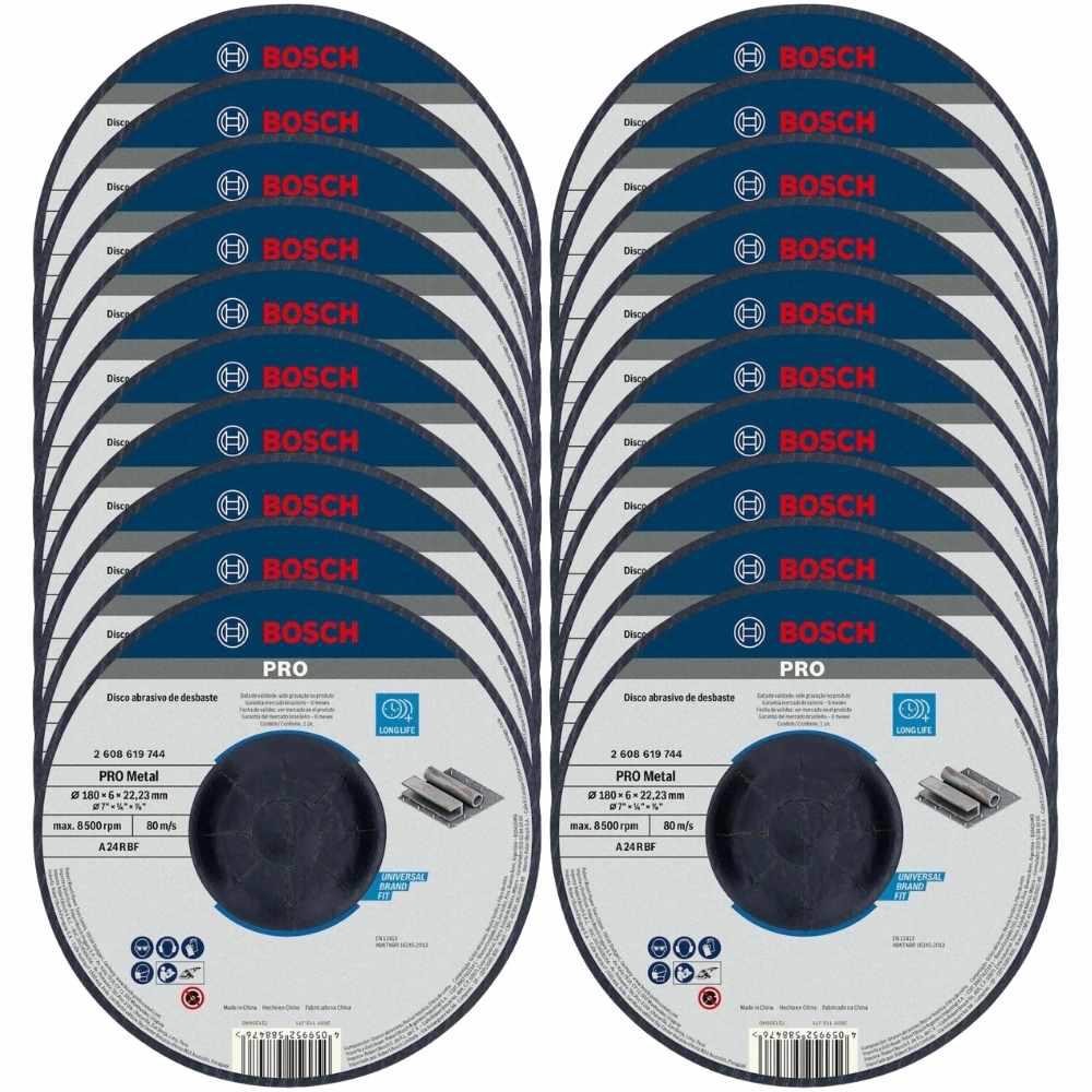 Disco de Desbaste 7POL 180mm Standard 20 Unidades BOSCH em Oferta na Shopee
