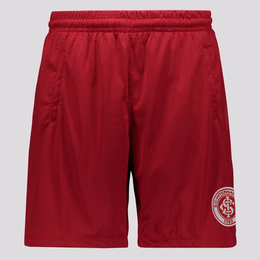 Bermuda Internacional Com Bolsos Vermelha