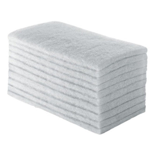 Kit 10 Unides Fibra Lt Limpeza Leve Esponja Bucha Branca Refil