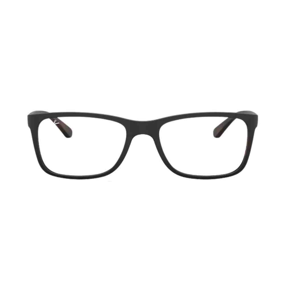 Armação de Grau Ray-Ban Retangular Preto 0RX7027L 5924 56