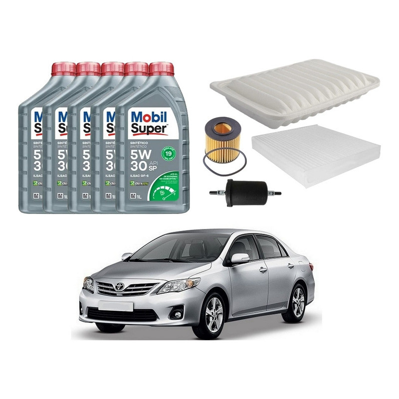 Kit Revisao Troca Oleo Filtros Corolla 1.8 2.0 2011 A 2014