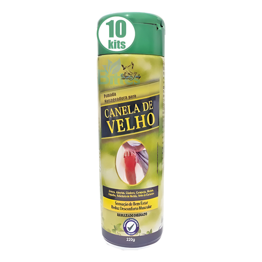10 Pomada Massageadora Canela De Velho Sanjully Atacdo