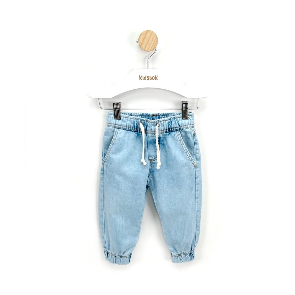 Calça Jeans Menino Jogger Cordão - Mania Kids em Oferta na Shopee