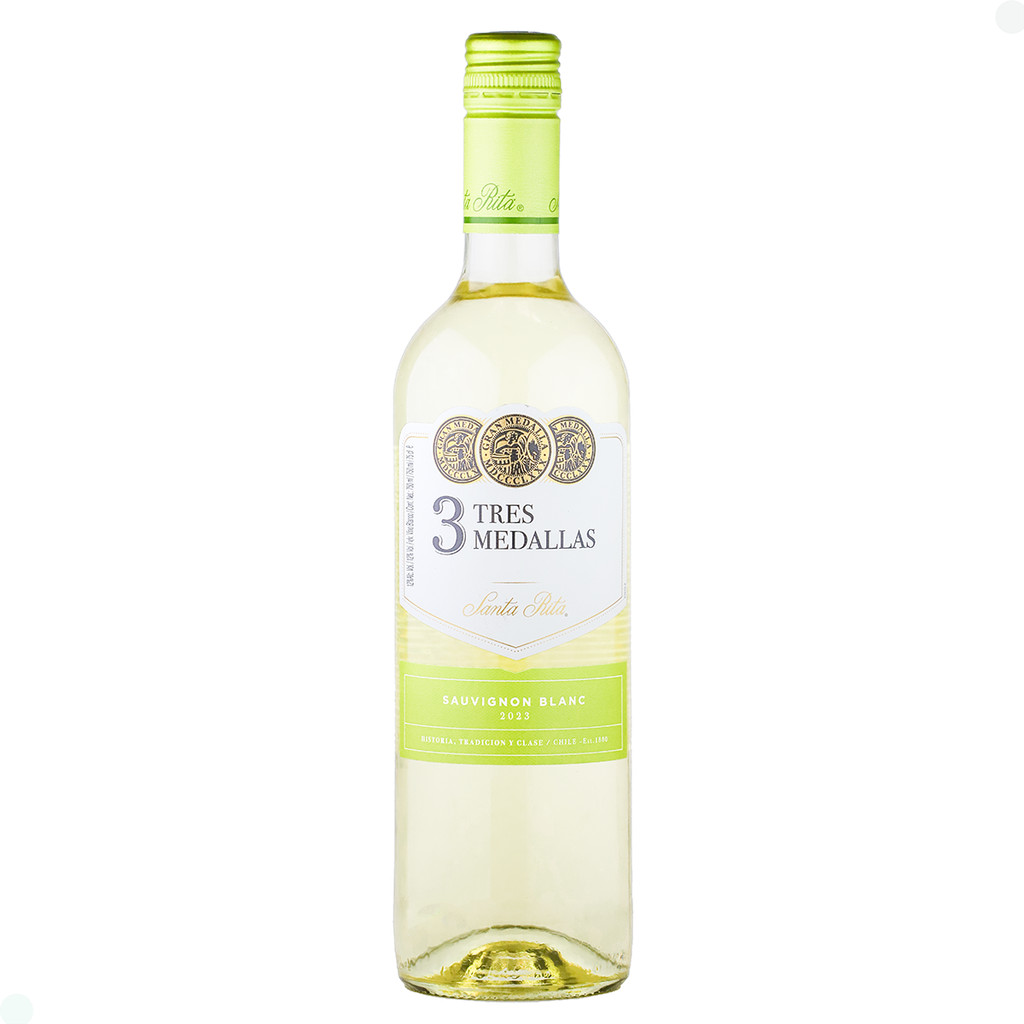 Vinho Chileno 3 Medallas Sauvignon Blanc Santa Rita 750ml em Oferta na Shopee