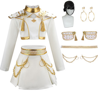 Crianças Menina Zoey Demon Hunter Cosplay Traje Halloween Pop Cantor Roupas Roupa Festa Manga Longa 2 Pçs Conjunto De em Oferta na Shopee