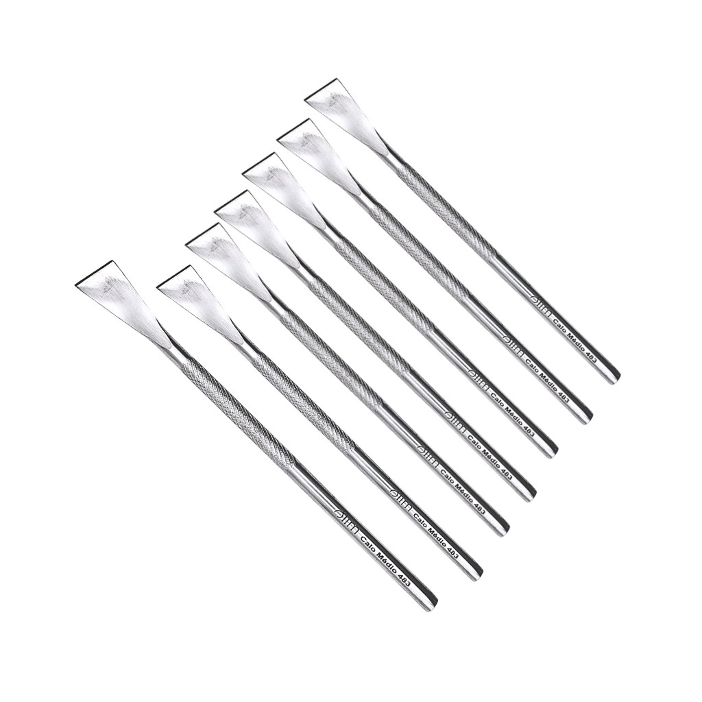 7 Espátula de Calo Médio Slim 483 Aço Inox
