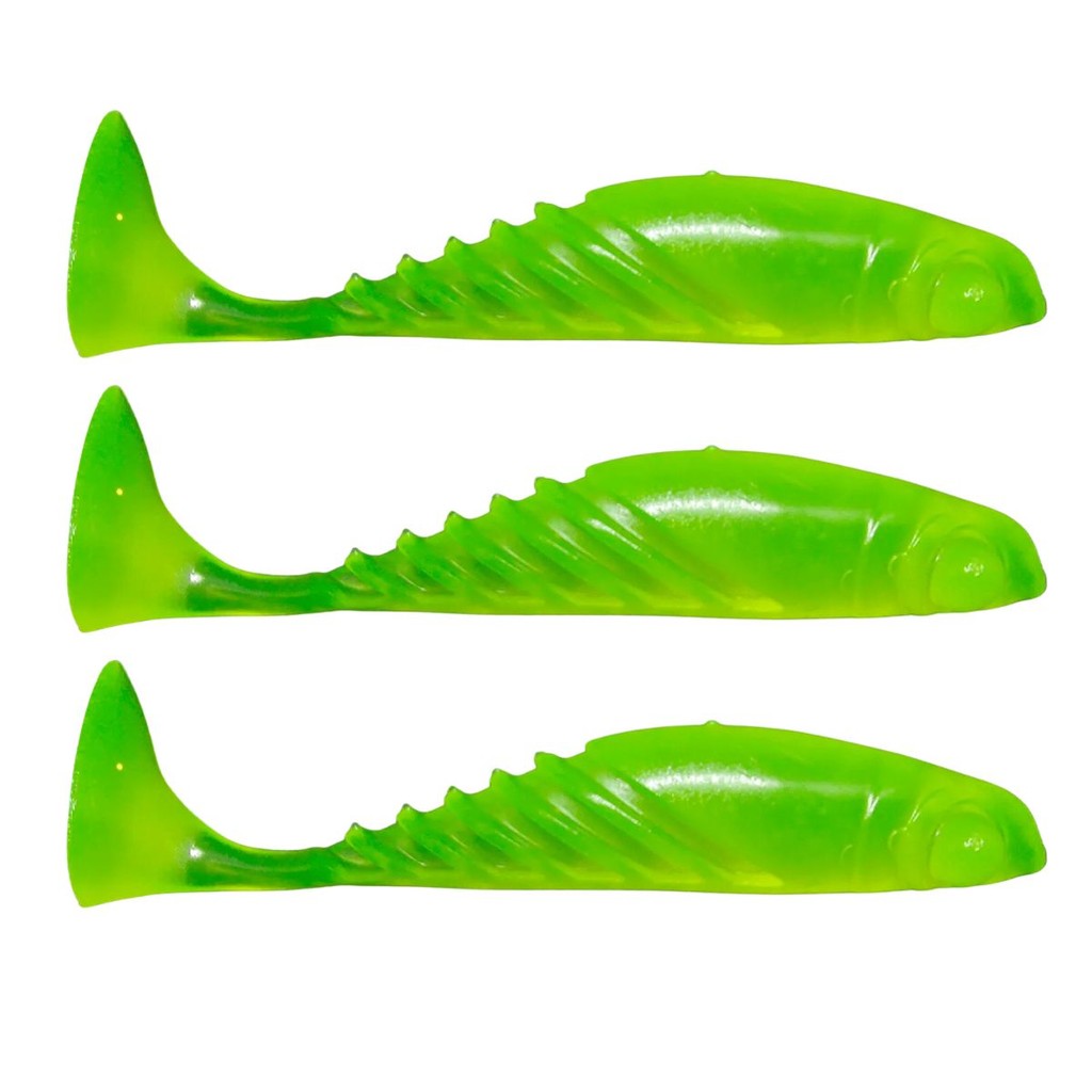 Isca Artificial Soft Monster 3x Slim Shad 9Cm Tucuna Traira Pesca