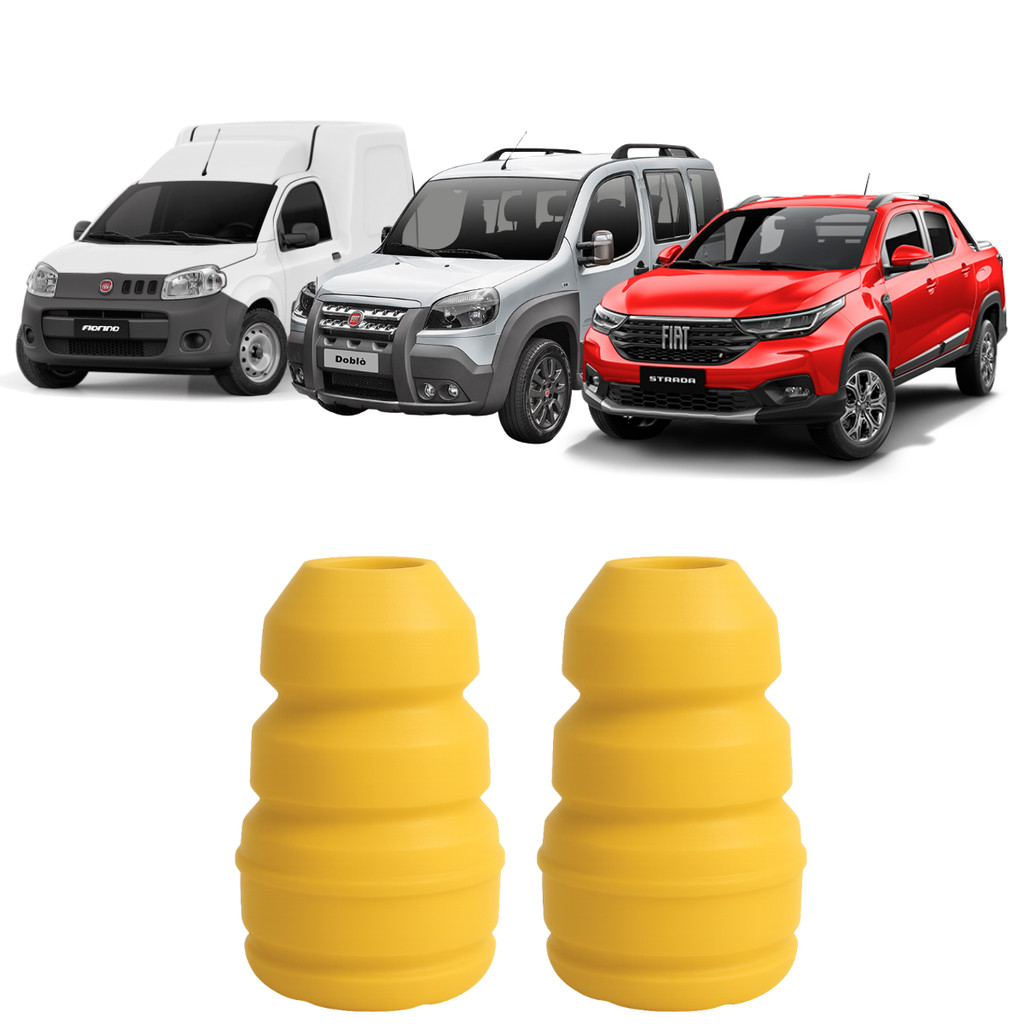 Par Batente Suspensão Traseiro Fiat Strada Fiorino Doblo em Oferta na Shopee