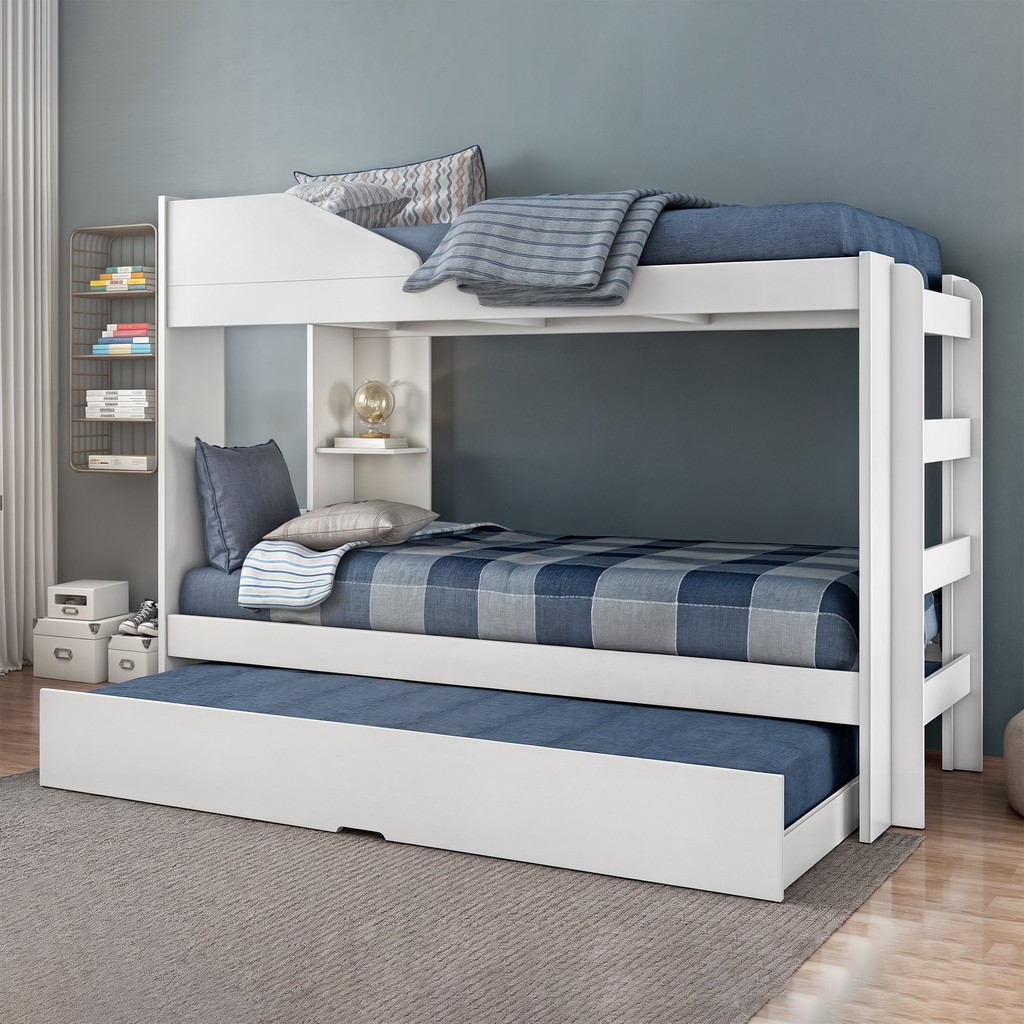 Treliche Solteiro Indy Espresso Móveis Branco em Oferta na Shopee