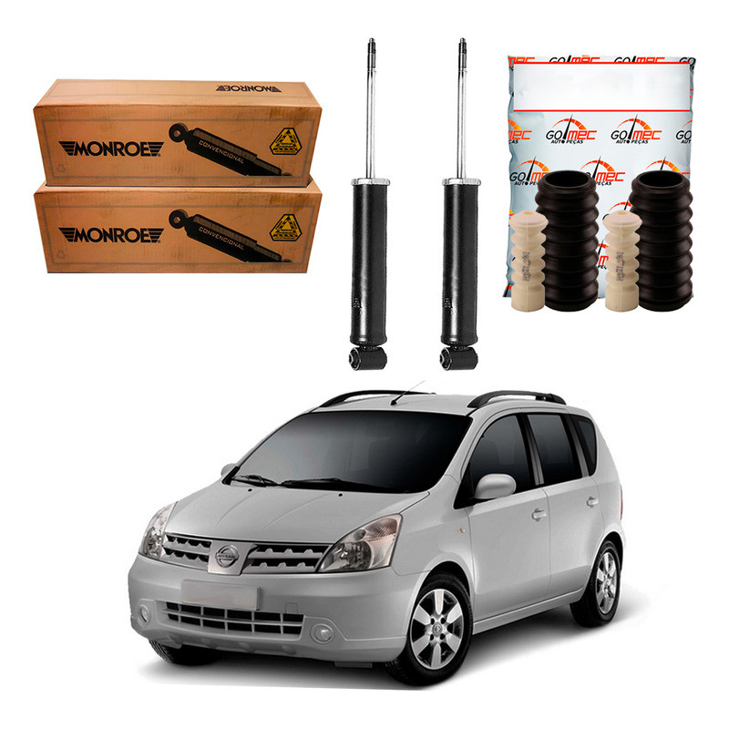 Kit Amortecedor Traseiro Livina 1.6 1.8 2009 A 2014