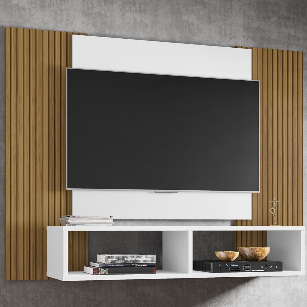 Painel para TV Até 42 Polegadas Navi - Móveis Bechara em Oferta na Shopee