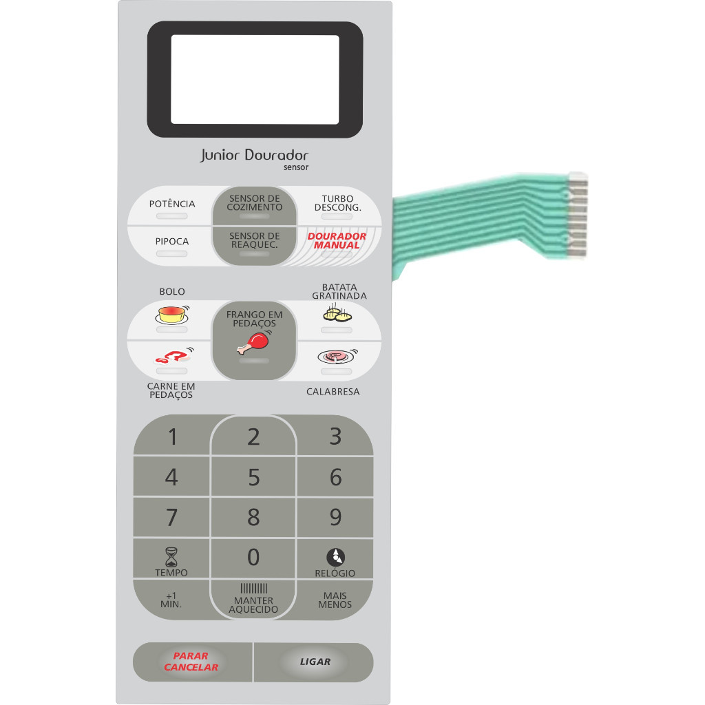 Teclado Membrana  Micro-ondas COMPATÍVEL C/ NNGT517 PANASONIC