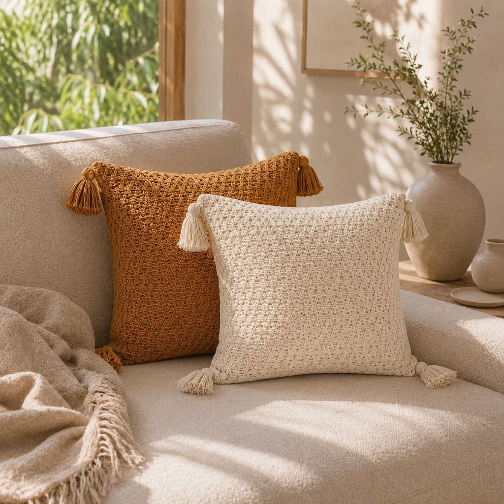 Capa de Almofada Renda 45CM X 45CM Charmosa Elegante Sofá Poltrona Quarto Decoração
