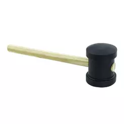 Martelo Borracha Thompson 60mm Preto - Embalagem com 6 Unidades