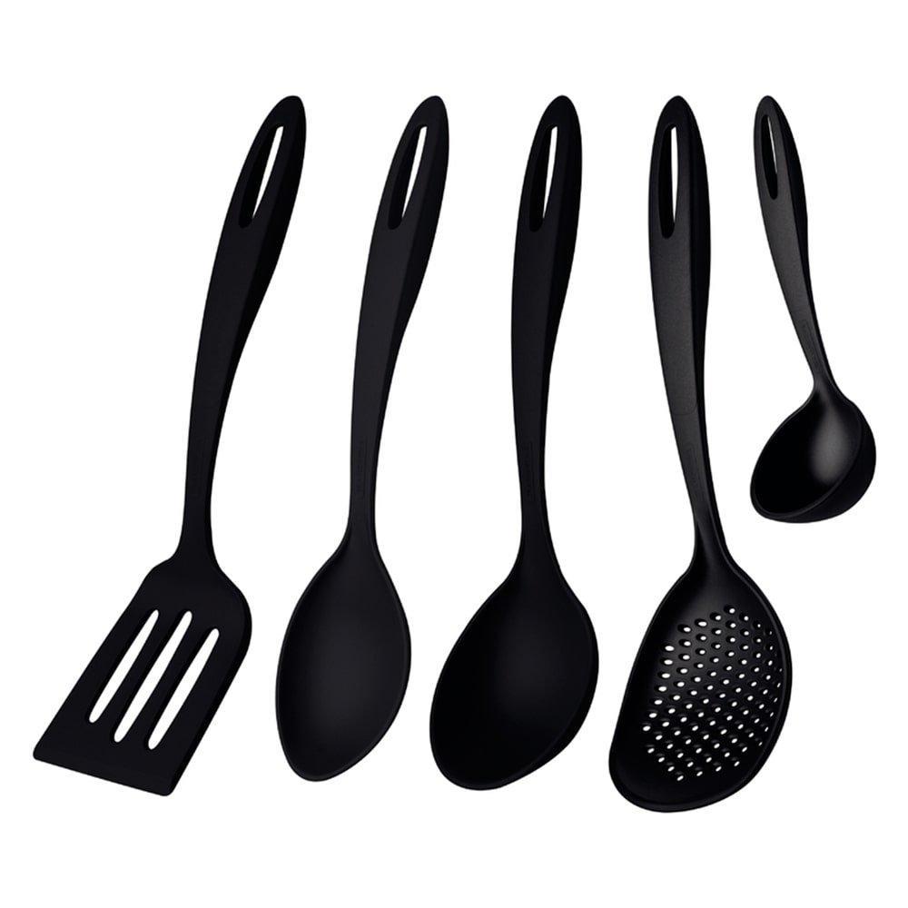 Conjunto de Utensilios Tramontina Ability Nylon Preto 5 Peças