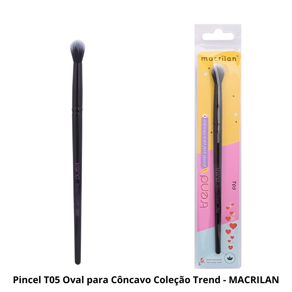 Pincel T05 Oval para Côncavo Coleção Trend - MACRILAN
