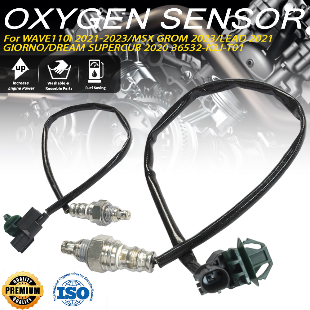 Sonda O2 Lambda Para Moto 110cc MSX Grom Beat Vario Scoopy Wave110i Giorno Lead Peça 36532-K2J-T01 Nove