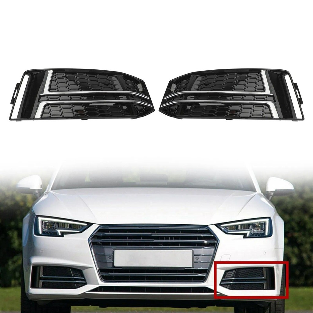 Areyourshop 1 Par De Tampa De Luz De Neblina Dianteira , Grade De Para-Choque Adequada AUDI A4 B9 S-LINE 2016 2017 2018
