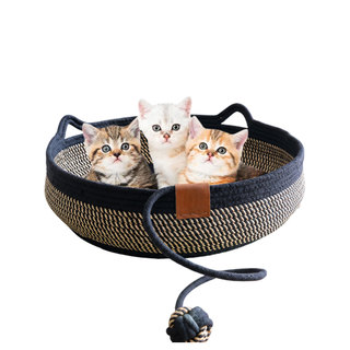 Cama Gato Arranhador Ninho Cesto Pet Felino Bolinha Rasqueador Confortavel Brinquedo Animais Estimaçao Petshop