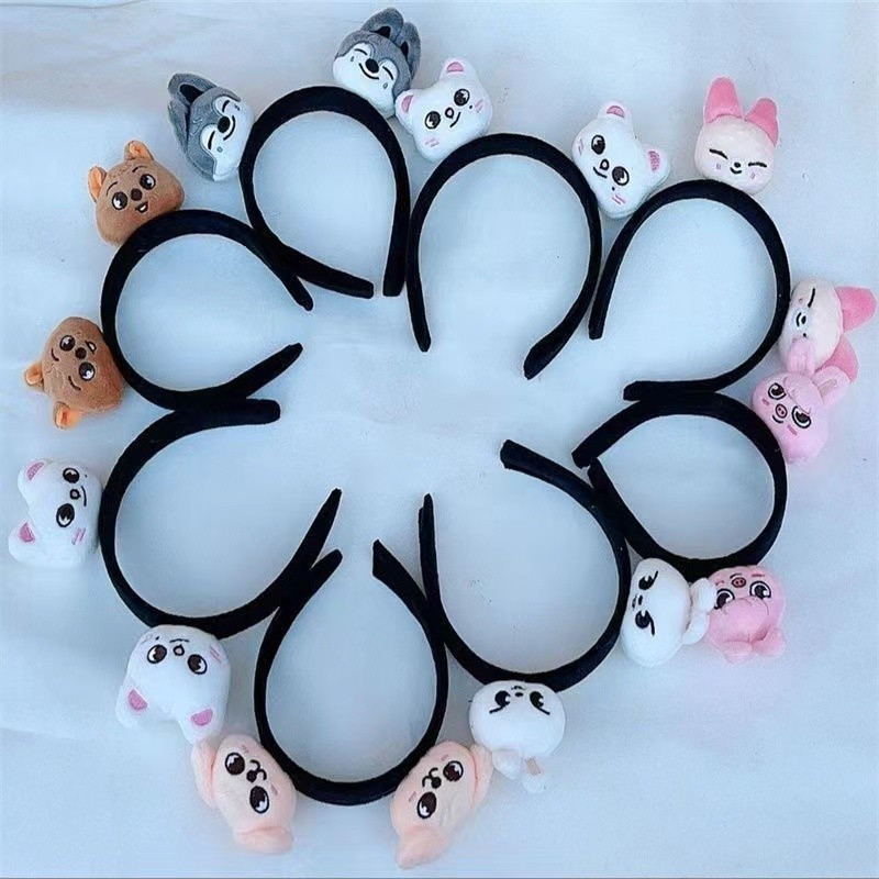 Nova Kpop Idol Stray Kids Hair Band Elástica SKZ Bandas De Cabelo Scrunchie