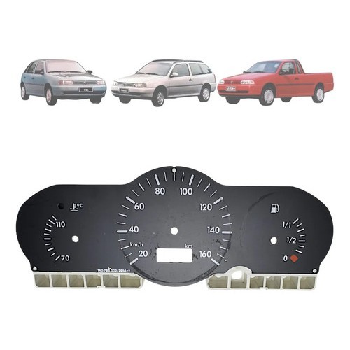 Painel / Carcaça Interna / Base com Acetato / Preto / Peça Original Vw Gol Parati Saveiro G2 95/05