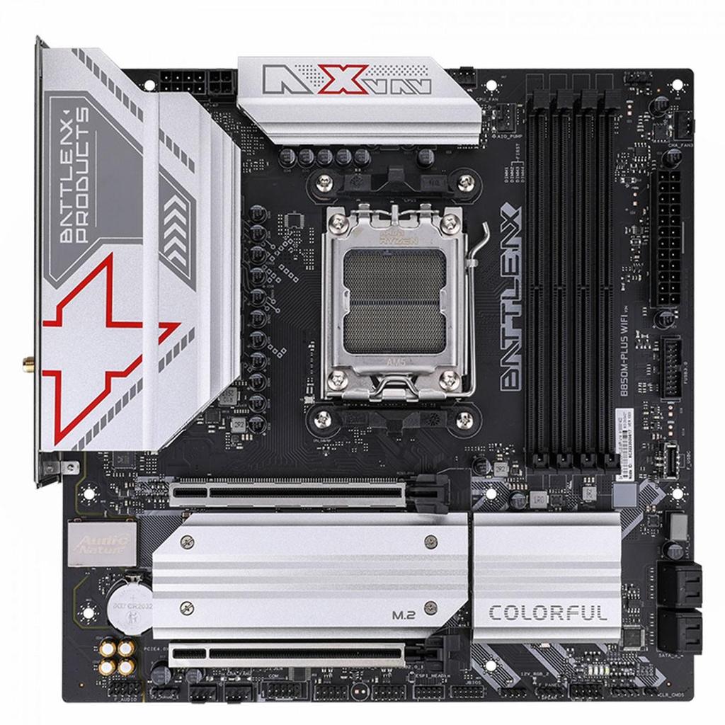 Placa Mãe Colorful Battle-AX B850M-PLUS WIFI V14, Chipset B850, AMD AM5, MATX, DDR5