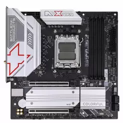 Placa Mãe Colorful Battle-AX B850M-PLUS WIFI V14, Chipset B850, AMD AM5, MATX, DDR5