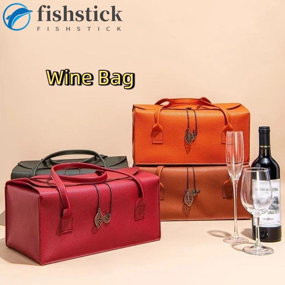 Saco De Pacote FISHSTICKA , Caixa De Embalagem Portátil Vazia De Grande Capacidade , PU Com Vinho Pendente