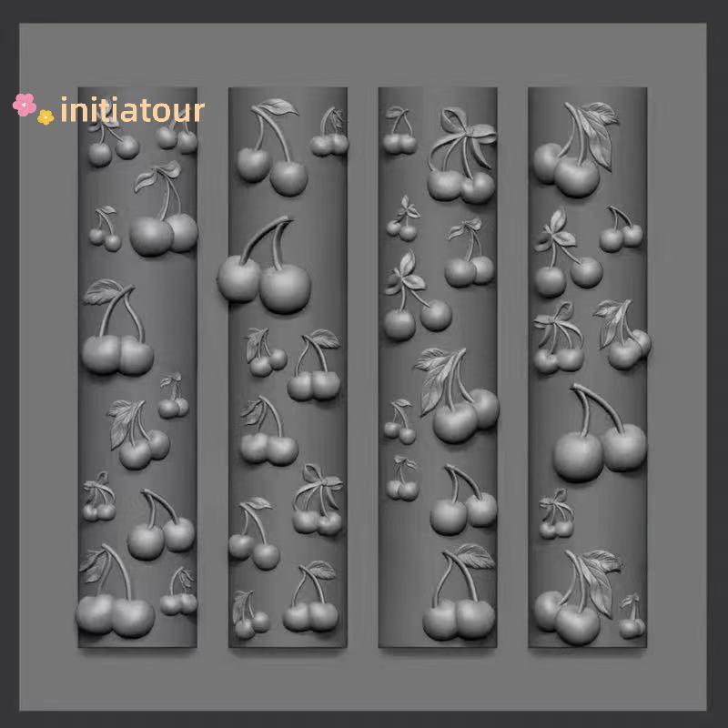 [Init-t] 3D Rosa Flor Borboleta Molde De Silicone Decorações De Nail Art DIY Cereja Design Modelos De Unhas Jóias Artesa