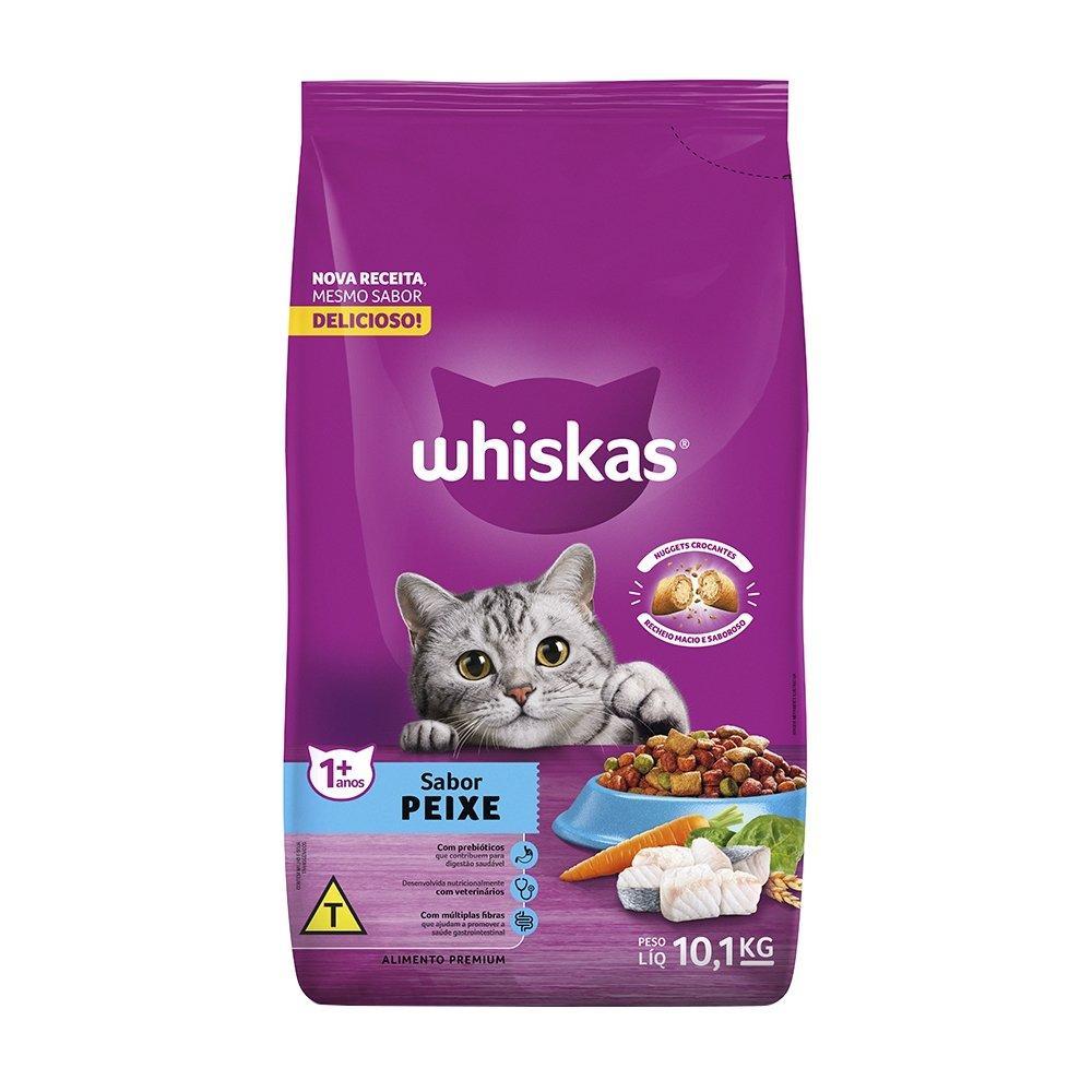 Ração para Gato Whiskas Premium Peixe com Delicrocs 10,1Kg