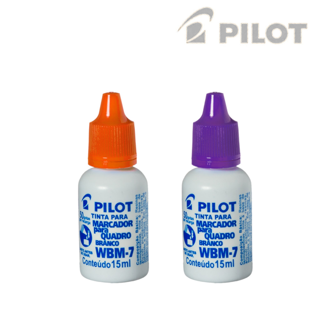 Kit 2 Reabastecedor Para Marcador De Quadro Branco WBM-7 - PILOT Cor:Laranja e Violeta