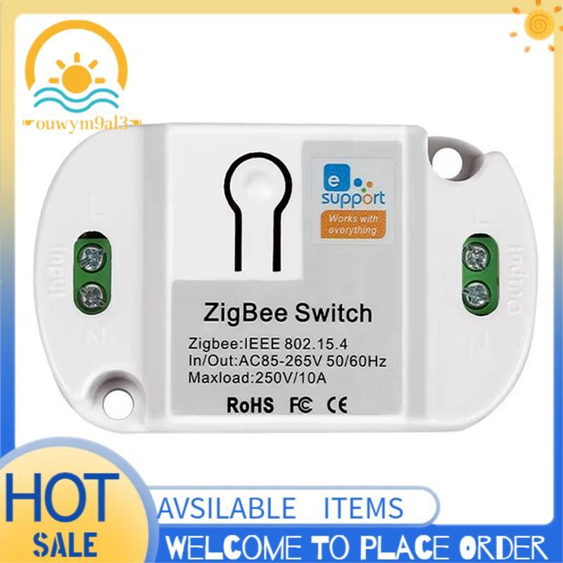 Módulo De Relé Residencial Inteligente ZigBee 3.0 10A 265V Interruptor , Automação Por Aplicativo De Voz Com Controle Re