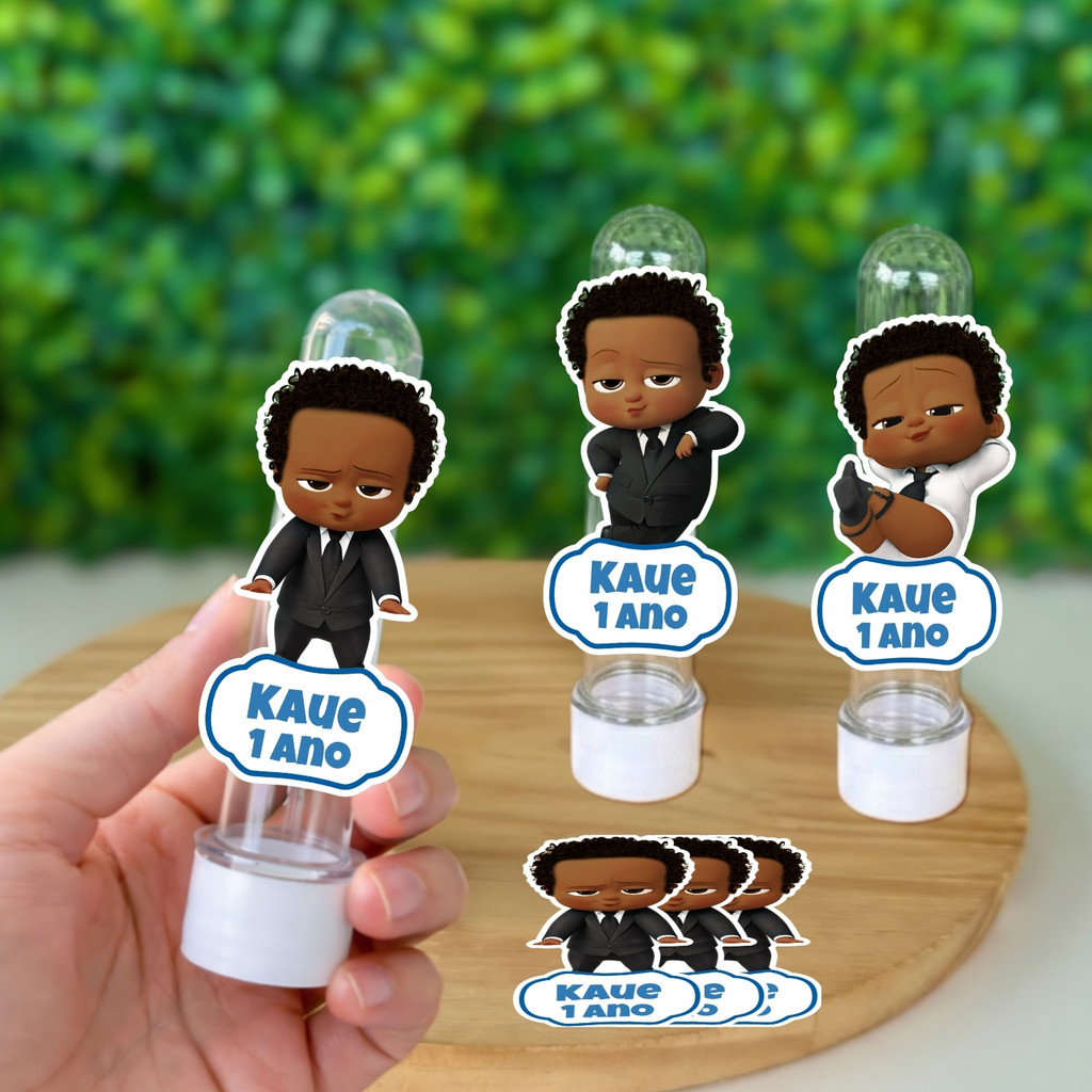 Apliques Poderoso Chefinho Afro Negro Para Tubetes Personalizado Com Nome e Idade / Lembrancinhas Aniversário