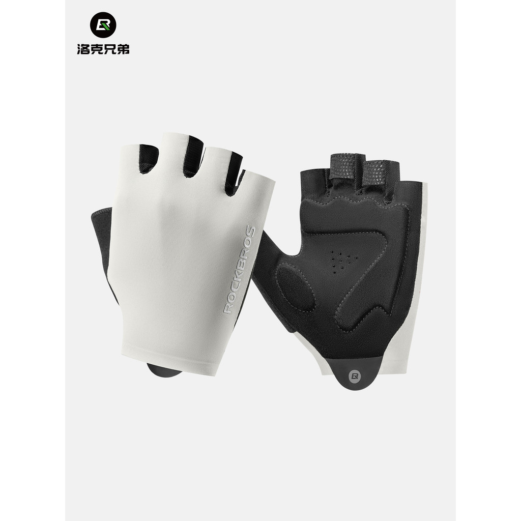 Rock Brothers Luvas de Ciclismo Luvas de Bicicleta de Estrada Dedo Curto Antiderrapante Esportes Absorção de Choque Mont