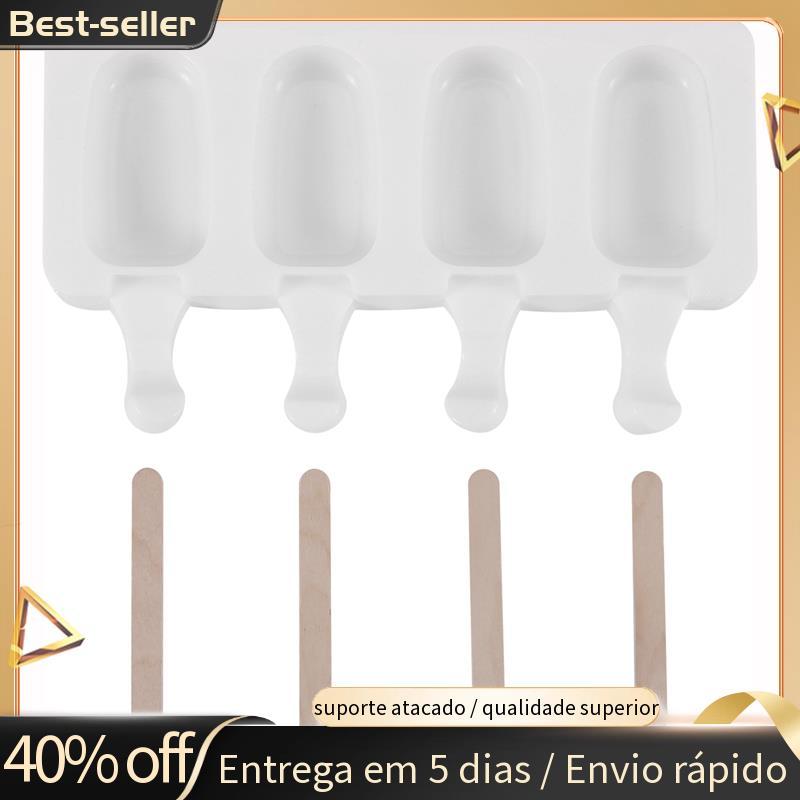 Molde De Silicone Para Sorvete Com 4 Furos , Bolo , Faça Você Mesmo , Pequeno