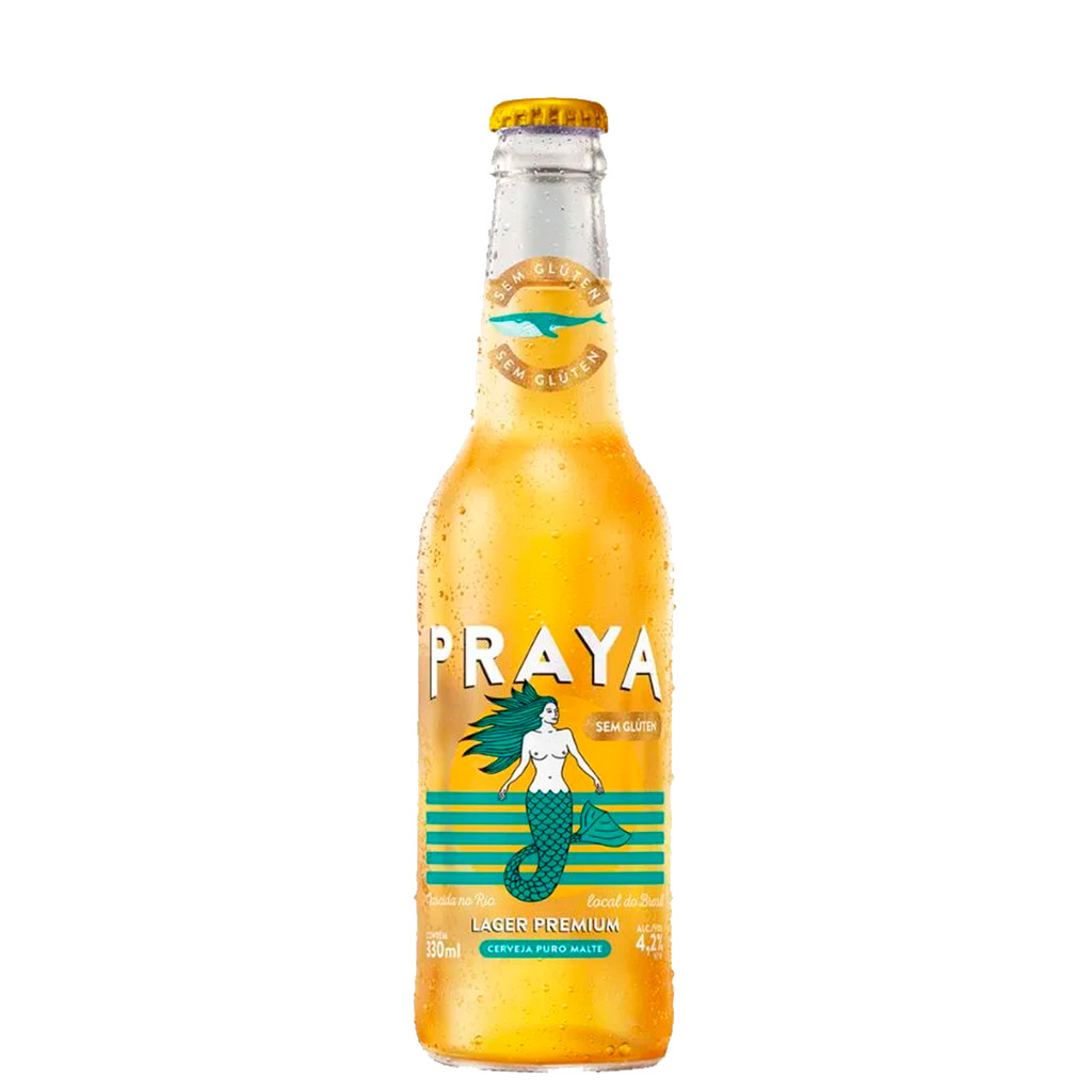 Cerveja Praya Lager Premium Long Neck 330ml