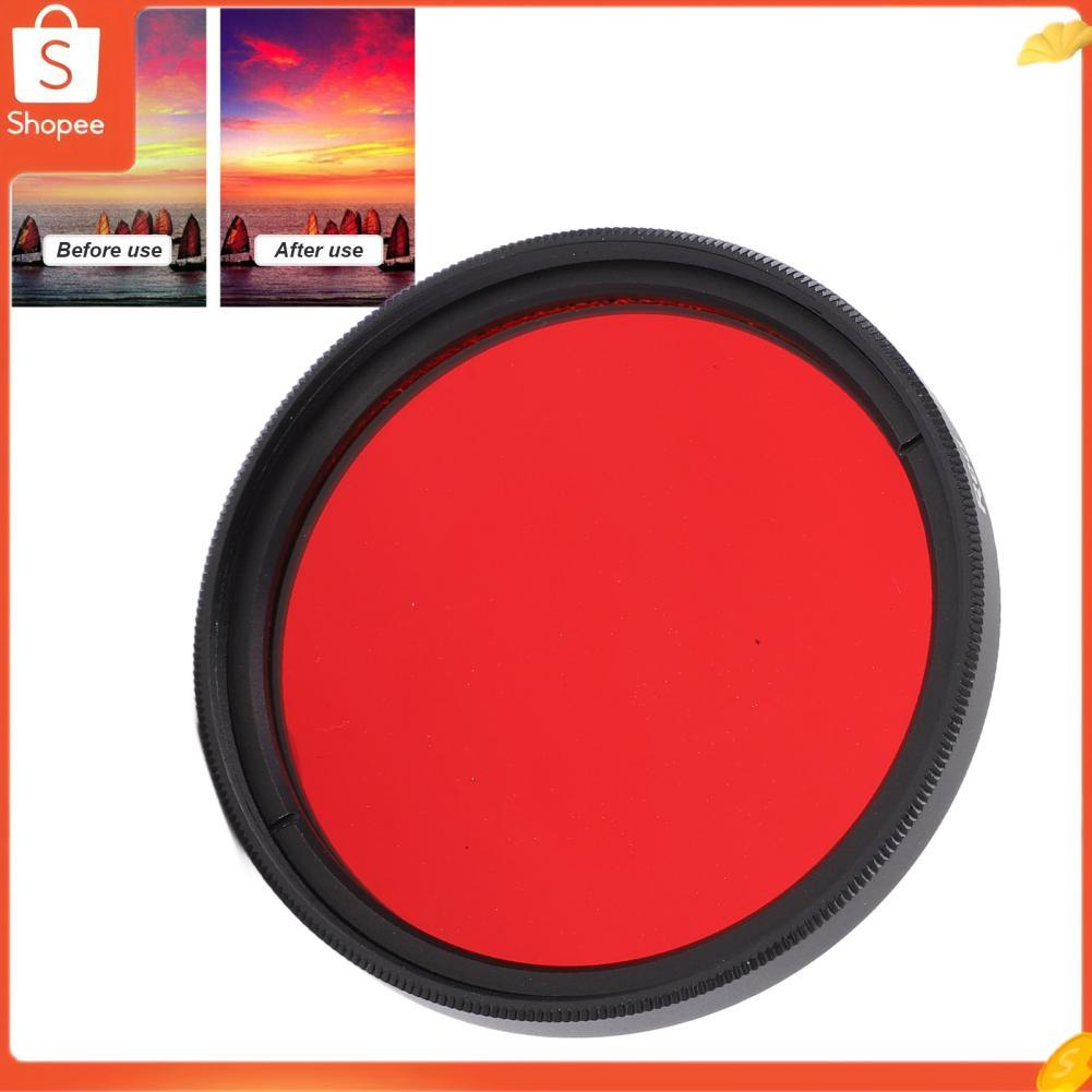 Hap Filtro de câmera Hap Lente vermelha que aprimora os tons do pôr do sol Folhas de bordo 49 mm Liga de alumínio (40,5