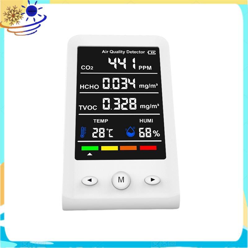 [Le's Shop] Medidor De Auidade De Ar Interno Detector De Dióxido De Carbono Para Casa Nova De Carro