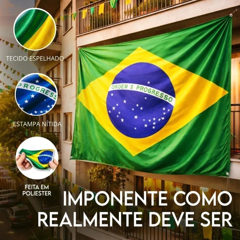 Bandeira Do Brasil Copa Do Mundo Bandeirão Grande Com Tunel Para Mastro Haste Torcida Seleção
