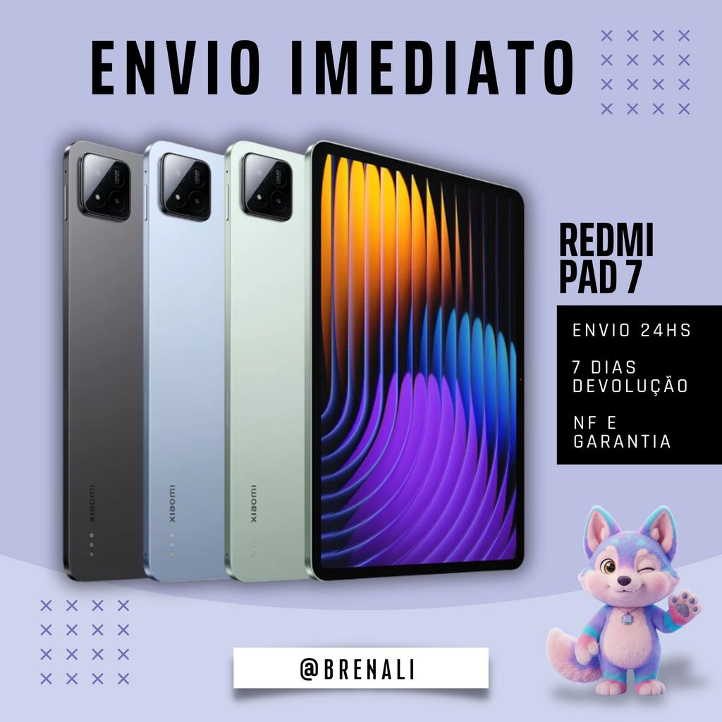 Redmi Mi Pad 7 128GB/256GB  RAM 6GB/8GB  – Tablet Premium Original da Xiaomi Wi-