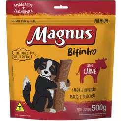 Kit 4 x Magnus Bifinho 500g Sabor Carne