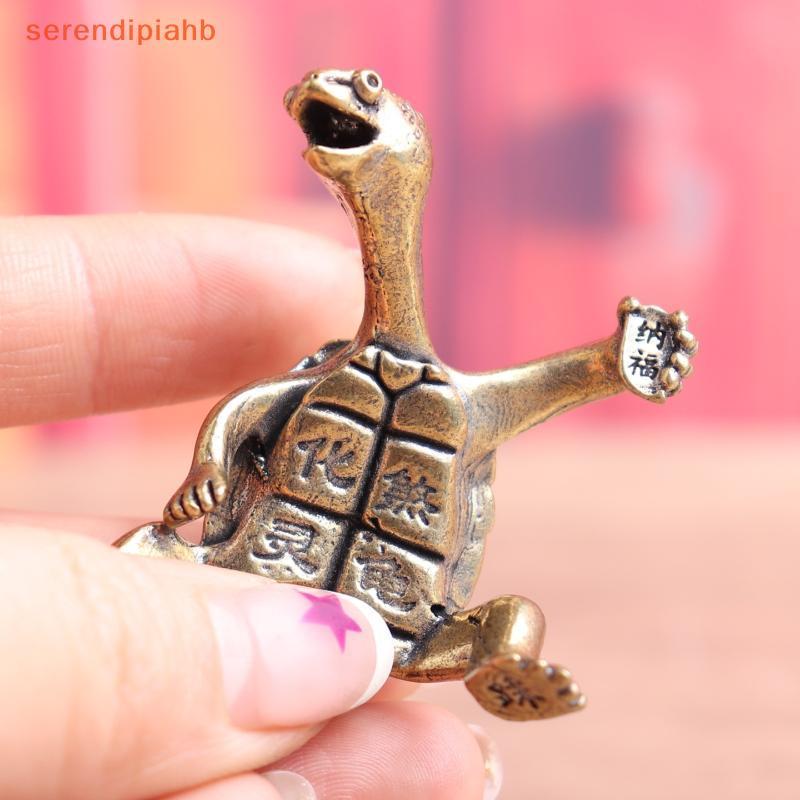 [serendipiahb] Mini Tartaruga De Metal Luy Cobre Artesanato Ornamento De Mesa Decoração De Arte Moderna Para De Escritór