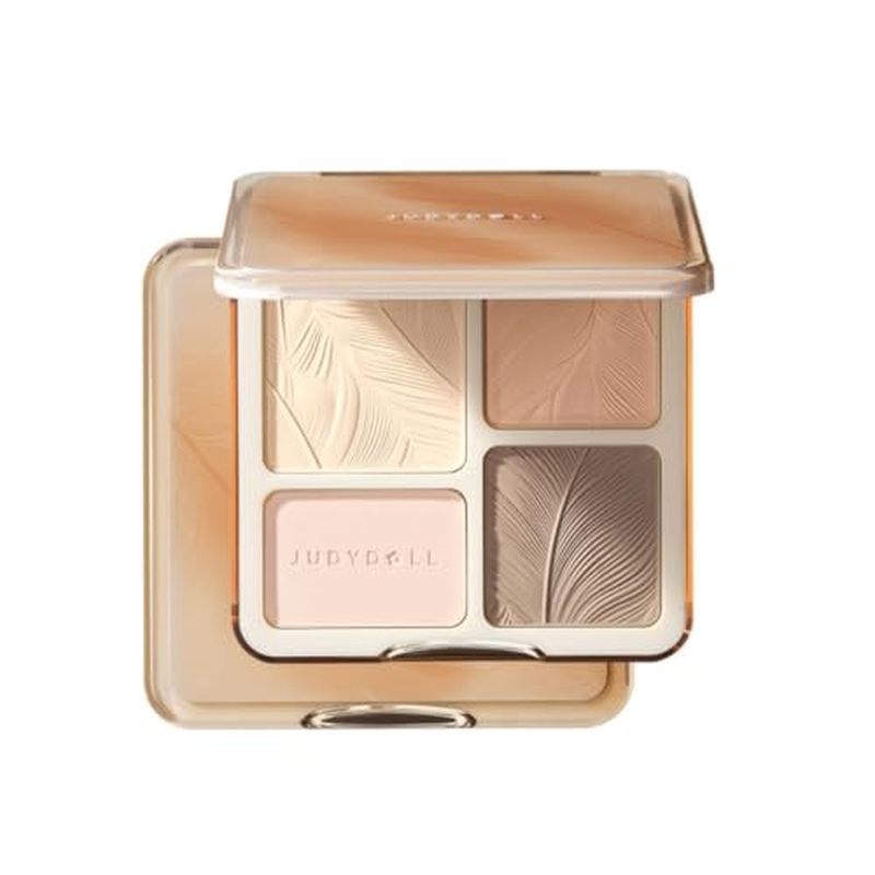 Destaque JUDYDOLL & amp ; Paleta De Contorno , Tudo-Em-Um Fosco Iluminador Compacto , Maquiagem Facial Misturável Para I
