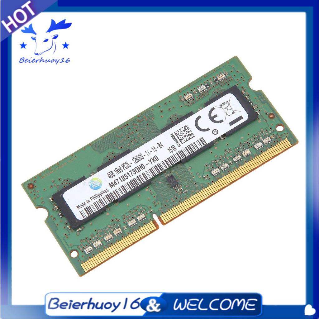 Memória RAM DDR3 4GB Para Laptop 1600Mhz PC3 12800 1RX8 1.35V 8 IC SODIMM Apenas