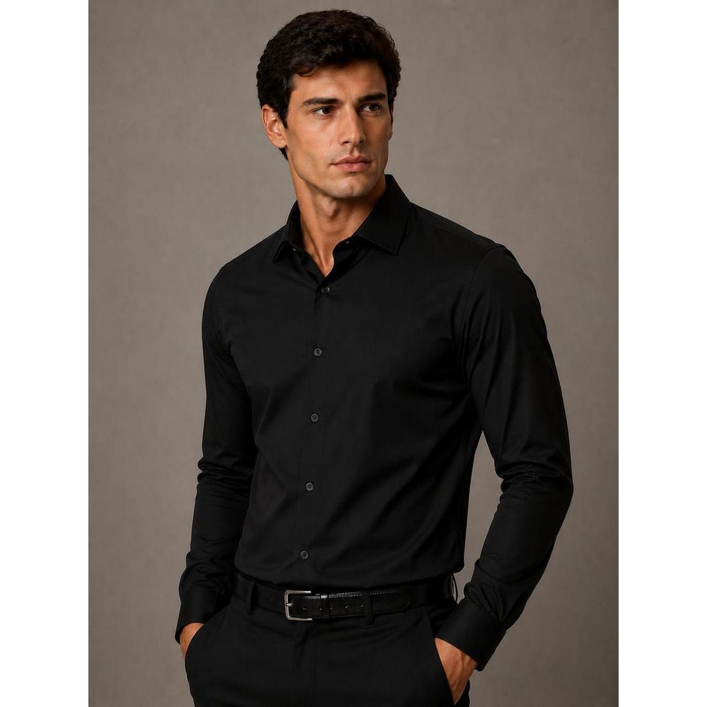 Camisa Masculina Social Slim Fit Luxo Pronta Entrega Manga Longa Anti Suor Tecnológica