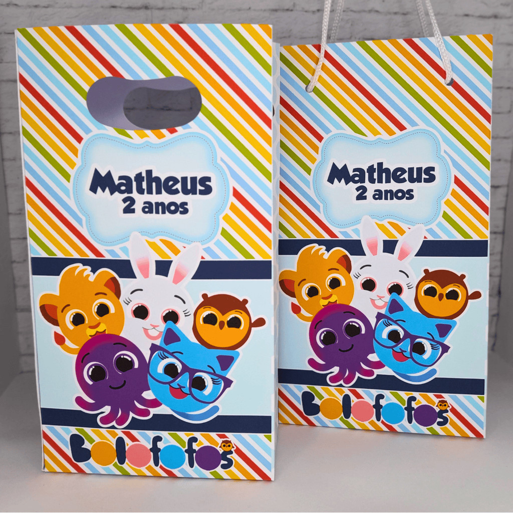 PEGUE E MONTE - SACOLINHA PERSONALIZADA BOLOFOFO, MIMO PARA FESTA, LEMBRANCINHA DE ANIVERSÁRIO, PERSONALIZADOS